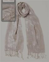 FAT FACE Gold Metallic Pleated Scarf. *New With Tags* RRP £25