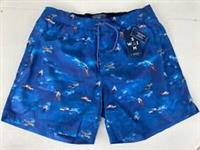 Fatface Men's Montrose Surfer Print Swimmer Shorts in Blue -Size: Small- BNWT - S Regular