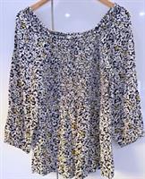 Fat Face Elle Floral Multi Colour Shirred Top Size UK 12 NWT - 12 Regular