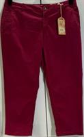 Fat Face Lulworth Chino Cropped Trousers, Pink-Rhubarb Size UK 14 New - 14 Regular