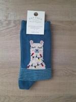 FATFACE Ladies Llama Lights Socks Size 4-7
