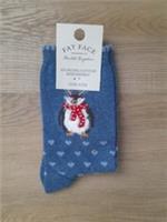 FatFace Ladies Fluffy Festive Penguin Socks Size UK 4-7