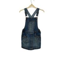 Fat face dungaree dress with pockets and adjustable straps Size 8/9 years Tag#41