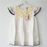 BNWT Fatface Fat Face Girls Summer Top Clara Embroidered Panel Top Age 10-11