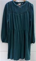 Fat Face Orla Dark Teal Jersey Midi Dress Size UK 18 NWT - 18 Regular