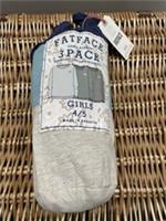 Fat Face Girls Pack of Three Long Sleeve Cotton Tops - Age: 4/5