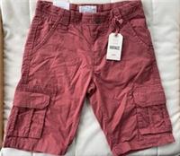 Fat Face Boys Young Crew Lulworth Cargo Shorts in Rust Red - Age 9-10 Years