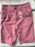 Fat Face Cove Flat Front Cotton Shorts in Washed Pink -Size: 28" W 10.5" L- BNWT - 28 Regular
