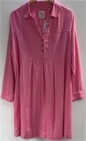 FatFace Lena Pink Linen Midi Dress UK 16 NWT - 16 Regular