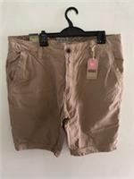 Fat Face Cove Flat Front 100% Cotton Shorts in Stone - Size: 36" W 10.5" L -BNWT - 36 Regular