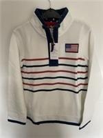 Fat Face US Airlie Ivory 1/4 Zip Sweatshirt/Top - Age 9-10 Years - BNWT -RRP &pound;32