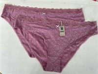 Fat Face All Bee Stripe Knickers in Multi -Size: 24- Pack of Two - BNWT - 24 Regular