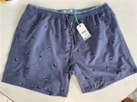FatFace Trevose Navy Whale Embroidered Swim Shorts - Size: 2XL - BNWT - 2XL Regular