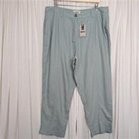 Fatface Issy Linen Blend Tapered Trousers Cropped Mint Green BNWT UK 18R - 18 Regular
