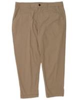 Fat Face Womens Crop Straight Chino Trousers UK 16 Large W38 L25 Beige AF18 - 16 Regular