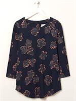 New Button Back Graphic Bloom Jersey Top by Fat Face RRP ws £35 (14a) - 8 Regular