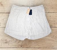 Fat Face Linen Blend Cream Striped Relaxed Fit Shorts Womens Size 22 Brand New - 22 Regular