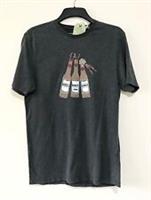 FAT FACE Rein Beer Deers Christmas Dark Grey Short Sleeve Medium T Shirt BNWT - M Regular