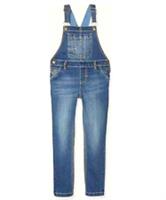 Fat Face Girl's Pocket Detail Dannie Denim Dungaree - Washed Blue (Imperfect)