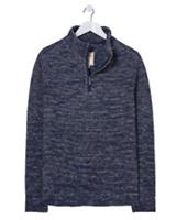 Fat Face Men's Long Sleeve Woolacombe Half Zip Jumper - Navy (Imperfect) - 2XL Regular