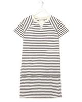 Fat Face Women's Short Sleeve Sadie Stripe Sweat Dress - Navy/White (Imperfect) - 12 Regular