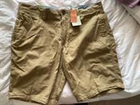 FATFACE FAT FACE MENS KHAKI BROWN SHORTS SIZE 38 COTTON BNWT - 38 Regular