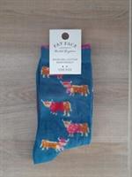 Fat Face Womens Highland Cow In Jumper Socks New Size UK 4-7