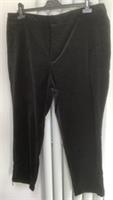 Fat Face Black Cotton Velvet Trousers Size 18R BNWT RRP £ 72.50 - 18 Regular
