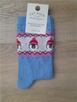 FatFace Blue Womens Penguin Fairisle Pattern Sock 4-7