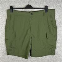 Fat Face Cargo Shorts Mens 38 100% Nylon Khaki Green Casual Walking Hiking NEW - 38 Regular