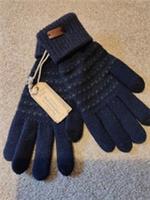 Fat Face Blue And Green Textured Gloves One Size