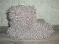 FATFACE FAT FACE WOMENS SOPHIE SHAGGY FUR SLIPPER BOOTS BOOTIES SIZE UK 9 43 NEW