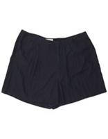 FAT FACE Womens Casual Shorts UK 22 3XL W44 Navy Blue Linen AE12 - 22 Regular