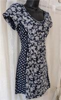 New Pure cotton print panels empire line Top by Fat Face size 8 10 12 14 (110) - 10 Regular