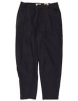 Fat Face Womens Tapered Casual Trousers UK 14 Large W34 L27 Navy Blue BY12 - 14 Regular