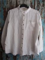 Fat Face White 100% Linen Oversized Blouse size 16 - 16 Regular