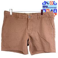 FatFace Brown Spot Cotton Blend Shorts Chino Pocket Casual Summer Womens Size 14 - 14 Regular