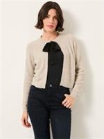 Size 8 FatFace Jasmine Ivory Sparkle Tie Front Knitted Cardigan - Brand New - 18 Regular
