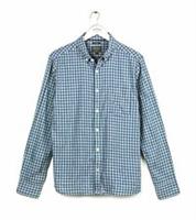 Fatface Mens Grey Blue Slim Fit Kennedy Long Sleeve Check Shirt - S Regular
