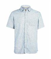 Fatface Mens Blue Aldridge Stripe Shirt Short Sleeve Top - S Regular