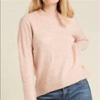Fatface Women's Leah Funnel Neck Jumper Powder Pink Size UK 10 EU 38 - 10 Regular