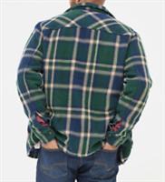Fat Face Ryton Green Overshirt Men's Regular Fit Checked Lined New with Tags - Regular Fit Regular