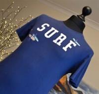 Fat Face Mens Crew Neck Tee T-Shirt Top SS Surf Navy Blue Sz. Small Brand New - S Regular