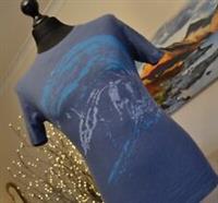 Fat Face Mens Crew Neck Tee T-Shirt Top SS Mid Blue Fatface Graphic Sz XS - XS Regular