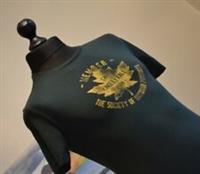 Fat Face Mens Crew Neck Tee T-Shirt Top SS Green Gold Maple leaf graphic Sz XS - XS Regular