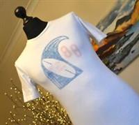 Fat Face Mens Crew Neck Tee T-Shirt Top SS White Vintage Surf Graphic Sz XS - XS Regular
