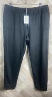 FAT FACE Woolacombe Joggers Black Soft Lounge Trousers Size 20 Reg New - 20 Regular