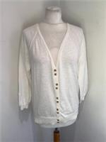 BNWT Fat Face Rose cardigan 12 NEW cream cotton knit lightweight - 12 Regular