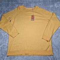 FatFace Mens XL Mustard Sweatshirt Organic Cotton Long Sleeve Jumper Top - XL Regular