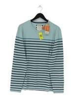 FatFace Men's T-Shirt XL Blue Striped 100% Cotton Basic New with tags